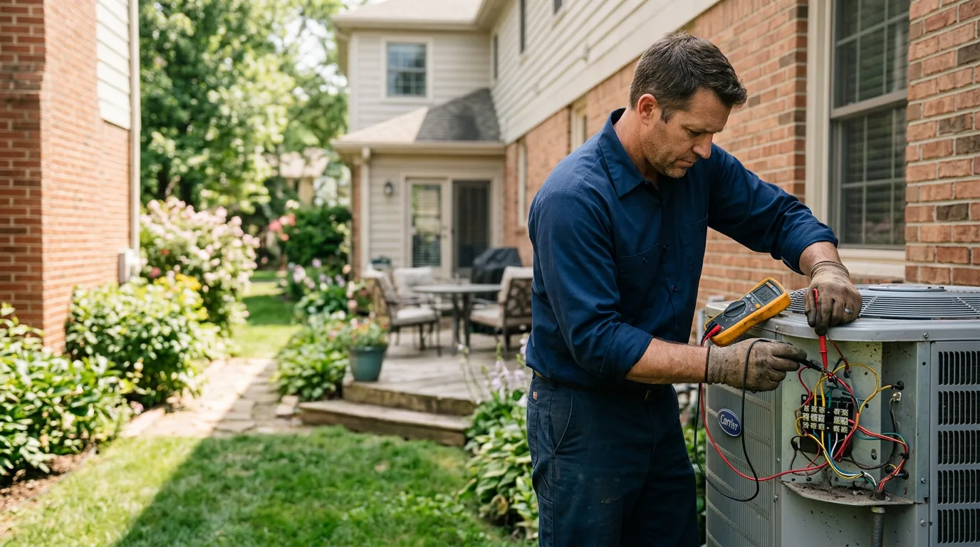 HVAC technician working near Kincheloe, MI